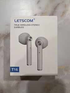 LETSCOM Wireless Earbuds, Bluetooth Stereo NIB