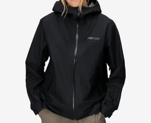 Marmot Women's Minimalist GORE-TEX Waterproof Rain Jacket Size XL Black NEW - Picture 1 of 13