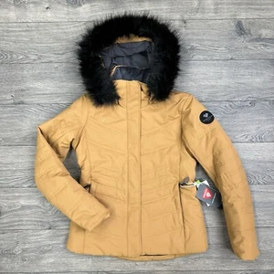 Obermeyer Jacket Size 4 Womens Brown Sugar Black Tuscany II Full Zip $279 - Picture 1 of 18