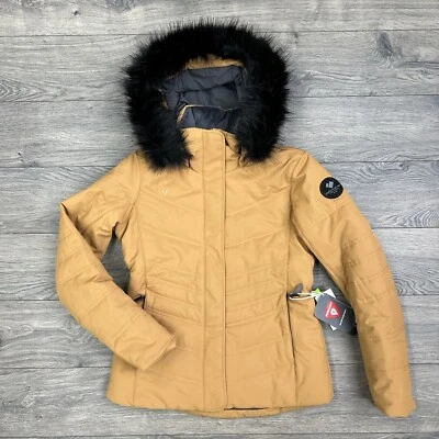 Obermeyer Jacket Size 4 Womens Brown Sugar Black Tuscany II Full Zip $279 - Image 1 of 4