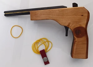 Elastic Launch – Lancia Elastici in Legno di Cipresso Artigianale Fatto a Mano - Foto 1 di 5