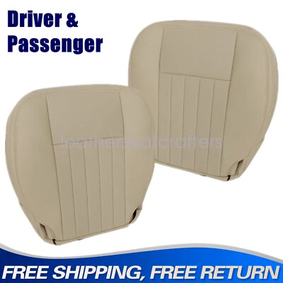 Driver & Passenger Bottom Leather Cover Tan Perf For 2003-2006 Lincoln Navigator - Image 1 of 4