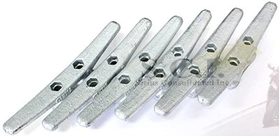 BOATER SPORTS MUELLE MARINO HIERRO FUNDIDO GLAVANIZADO 8" TACOS MUELLE - CAJA DE 6 Foto 1 de 3