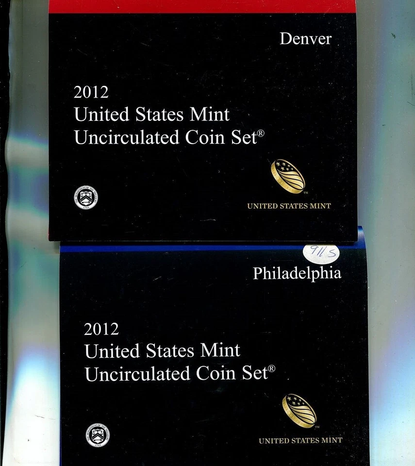 2012 P AND D UNITED STATES FULL GOVERNMENT MINT 28 COIN SET CH BU 911S - Image 1 of 1