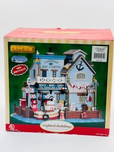 LEMAX Dockside Bait & Tackle 05030 Lighted Christmas Village Collection - Picture 1 of 2