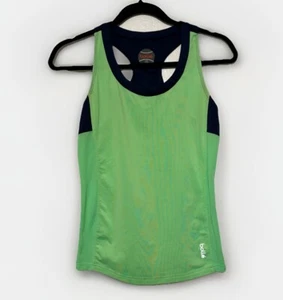Bolle Damen Small Neongrün & Marineblau Racerback Aktiv Sport Tank Top - Bild 1 von 3