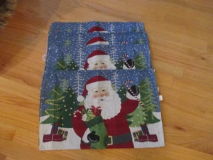 Santa Claus Christmas Holiday Placemats Set of 4 New - Picture 1 of 3