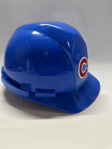 Rare Chicago Cubs 1060 Project Construction Hard Hat Baseball Helmet Adjustable Cover