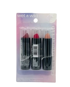 Wet N wild Glam Wonderland silk Finish Lipstick 3 pack New Sealed - Picture 1 of 3