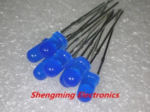 100pcs F3 3mm Blue Round LED Light LED diffused - Picture 1 of 2