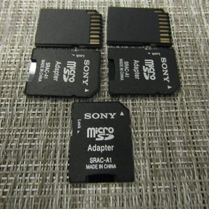SONY SD ADAPTER FOR MICROSD, BLACK, LOT OF 5, WORKS, 2349 - Picture 1 of 1