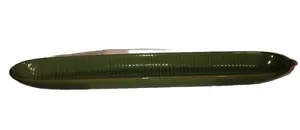 Ceramica Florida Marketplace ��Piatto Foglia Antipasto 16” Oliva Barca Verde Divertente - Foto 1 di 8