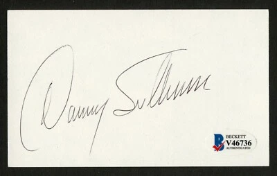 Danny Sullivan signed autograph 3x5 index card Driver BAS Beckett Authenticated - Image 1 of 2