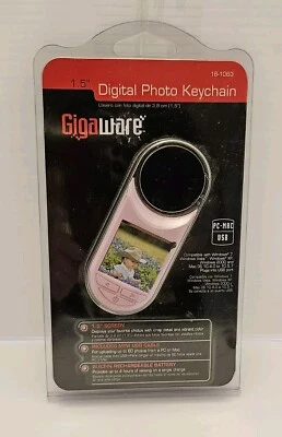 gigaware digital photo keychain 1.5” Screen With USB Cable new - Image 1 of 2