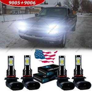 LED Headlight Bulbs for  Silverado 1500 2500 HD 1999-2002 Combo Hi&Low 4pc - Picture 1 of 12