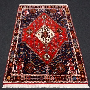 Orient Teppich Gaschgai 155 x 108 cm Gashgai Rot Shiraz Nomaden Perserteppich - Bild 1 von 12