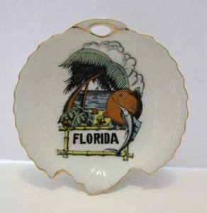 Florida Souvenir Pin/Auto/Schlüssel/Wechselschale Goldrand Japan - Bild 1 von 4