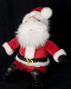 Peluche de Navidad iluminado musical de ojos azules de Santa Claus Gemmy - Imagen 1 de 2