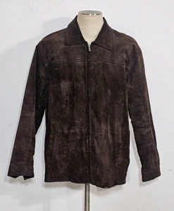 Chaqueta de cuero genuino Boston Harbour talla M para hombre marrón leer detalles - Imagen 1 de 21