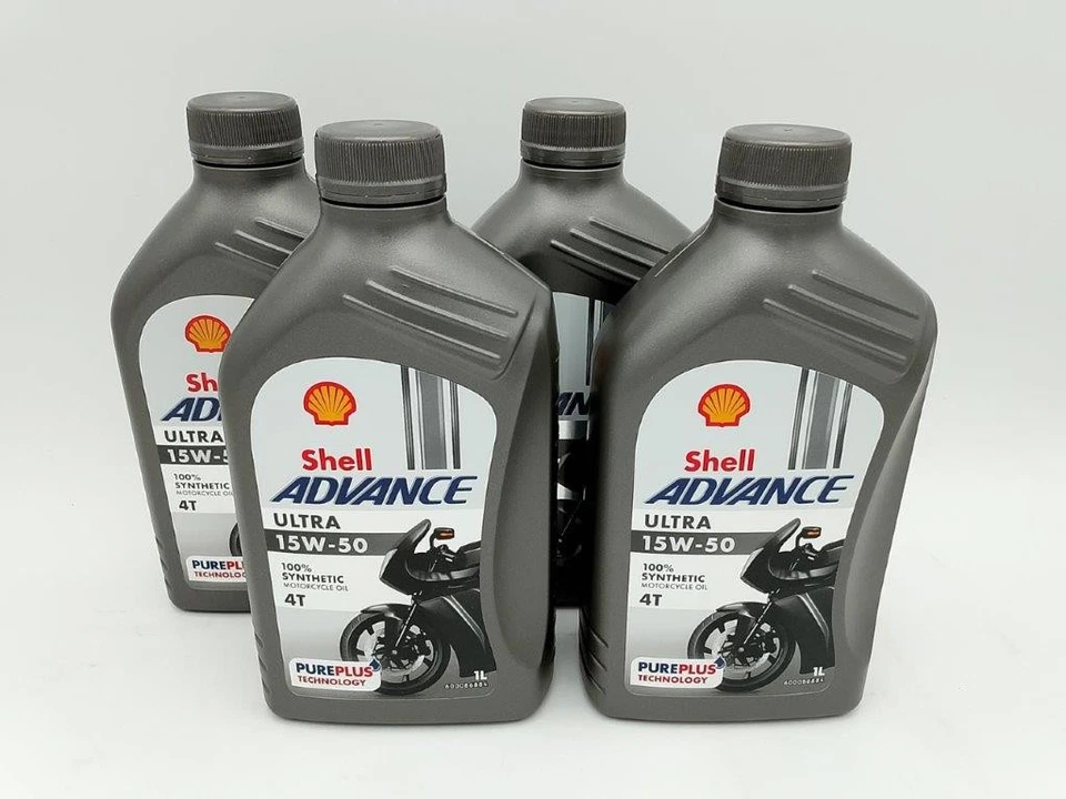 8,70€/l Shell Advance Ultra 4T 15W-50 4 x 1 L vollsynthetisch - Bild 1 von 1