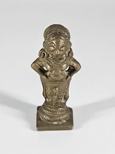 Vintage Hindu Indian bronze figurine Statue 2" Tall - Picture 1 of 9