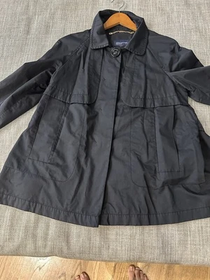 Jones NY Signature Womens Black Button Front Waterproof Stylish Jacket Size 10 - Image 1 of 4