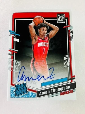 2023-24 Panini Donruss Optic Амен Томпсон #287 RC рейтинг дебютант на карте Auto - Изображение 1 из 2