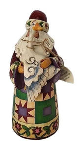 Jim Shore Heartwood Creek Santa Clause 2007 Weihnachten Gans Quilt Muster Figur - Bild 1 von 5