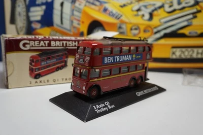 ATLAS - 3 AXLE Q1 TROLLEY BUS - LONDON  - 1/76 SCALE MODEL - GREAT BRITISH BUSES - Image 1 of 4