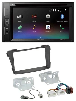 Pioneer Bluetooth MP3 USB 2DIN DAB DVD Autoradio für Hyundai i40 VF ab 2011 schw - Bild 1 von 4