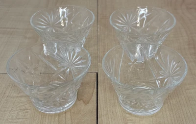 4 cuencos vintage Anchor Hocking EAPC estrella de David ponche de postre de 2,5" Foto 1 de 4