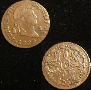 *GUTSE*249-FERNANDO VII, 2 MARAVEDIS 1829, SEGOVIA, EBC-. - Picture 1 of 1