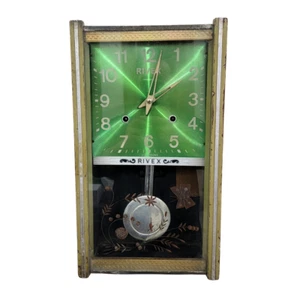 Antike Original RIVEX Sammleruhr Vintage Mechanische Pendel Wanduhr. - Bild 1 von 13