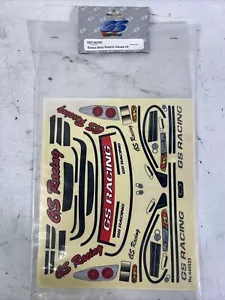 Vintage GS Vision Pro Touring Car 1/10 Decal Sticker Set Kit New - Picture 1 of 1