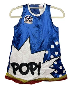 Verkleidung Pop Herz LOL Surprise Kostüm Mädchen klein 4-6x HALLOWEEN blau Retro - Bild 1 von 6