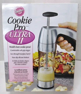 Wilton Cookie Pro Ultra 2 Cookie Press With 15 Disks - World's Best Cookie Press - Picture 1 of 3