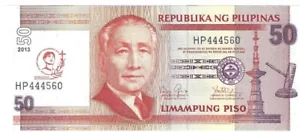 2013 Philippines 50 Pisos P215 UNC Commemorative Note - Picture 1 of 2