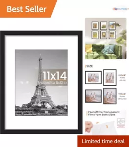 Modern Black 11x14 Wall Photo Frame - Perfect Gift for Special Occasions - Picture 1 of 9