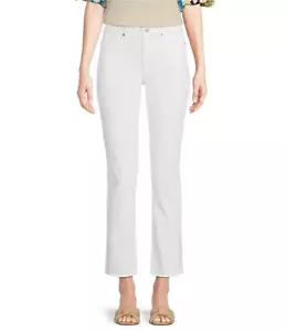 NYDJ Not Your Daughters Jeans Sheri Slim Jeans Sz 14 Optic White Denim $109 NWT - Picture 1 of 8