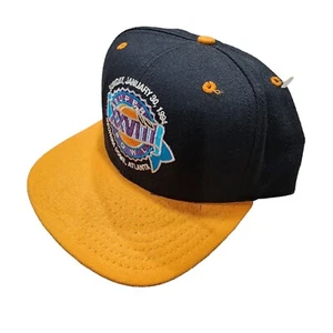 New Era Super Bowl XXVIII 1994 Dupont Visor Snapback Black Hat Pro Model Vintage - Picture 1 of 11