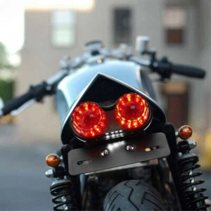 For Chopper Bobber Cafe Racer Motorcycle LED Turn Signal Brake Tail Light Kits - Picture 1 of 12