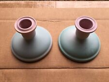 Weller Pottery Lavonia Pair Of Candlesticks 1920's MINT