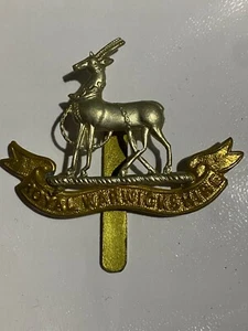 Insignia de gorra Royal Warwickshire ejército británico bi metal - Imagen 1 de 2