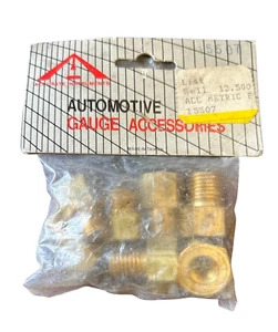 NOS Accurate Instruments 8pc Brass Adaptor Kit #15507 For Chevy, Ford, GMC - Bild 1 von 2