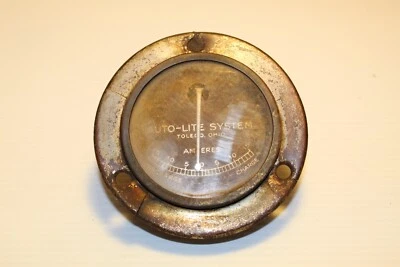 Medidor de amperios sistema Auto-Lite vintage para piezas Foto 1 de 4