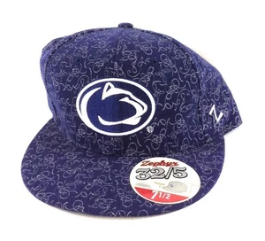 New Penn State Navy Blue White Zephyr NCAA Nittany Lions Fitted Hat Cap - Picture 1 of 2