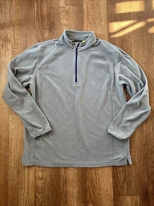Cabela's Fleece Jacket Size Large Lightweight Grey Mens Hiking Walking Trails - Picture 1 of 15