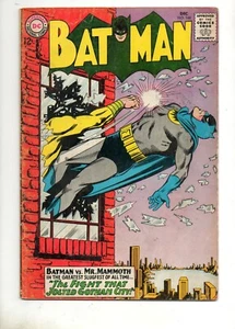 Batman #168 Mr. Mammoth Knocks Out Batman Cov/Historia! DC 1964 Glossy Fine - ¡5,5! - Imagen 1 de 2