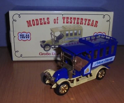 Matchbox Yesteryear YGL-08 Renault Bus Blue Body & Yellow Chassis Code 2 - Image 1 of 2