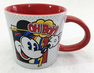 Disney genuino "¡Oh Boy!" Taza de café Mickie Mouse 3-1/2" NUEVA - Imagen 1 de 6